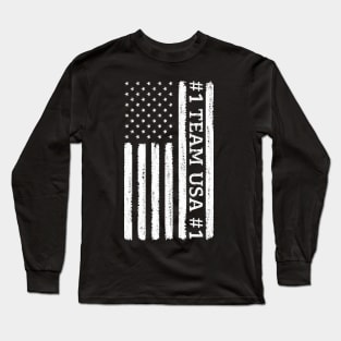 USA flag team USA #1 Long Sleeve T-Shirt